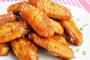 Chicken wings in honey soy sauce